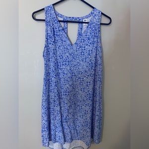 Old Navy Blue & White Floral Dress